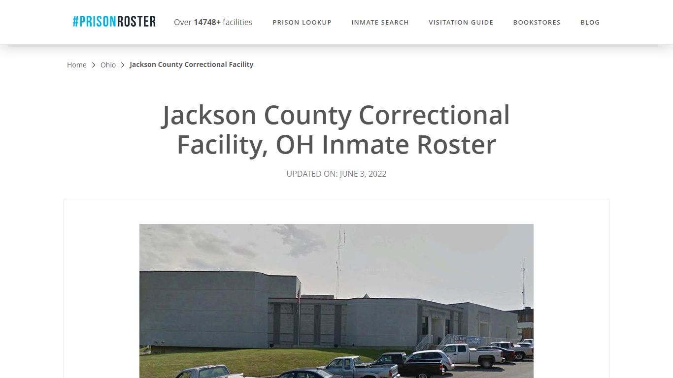 Jackson County Correctional Facility, OH Inmate Roster